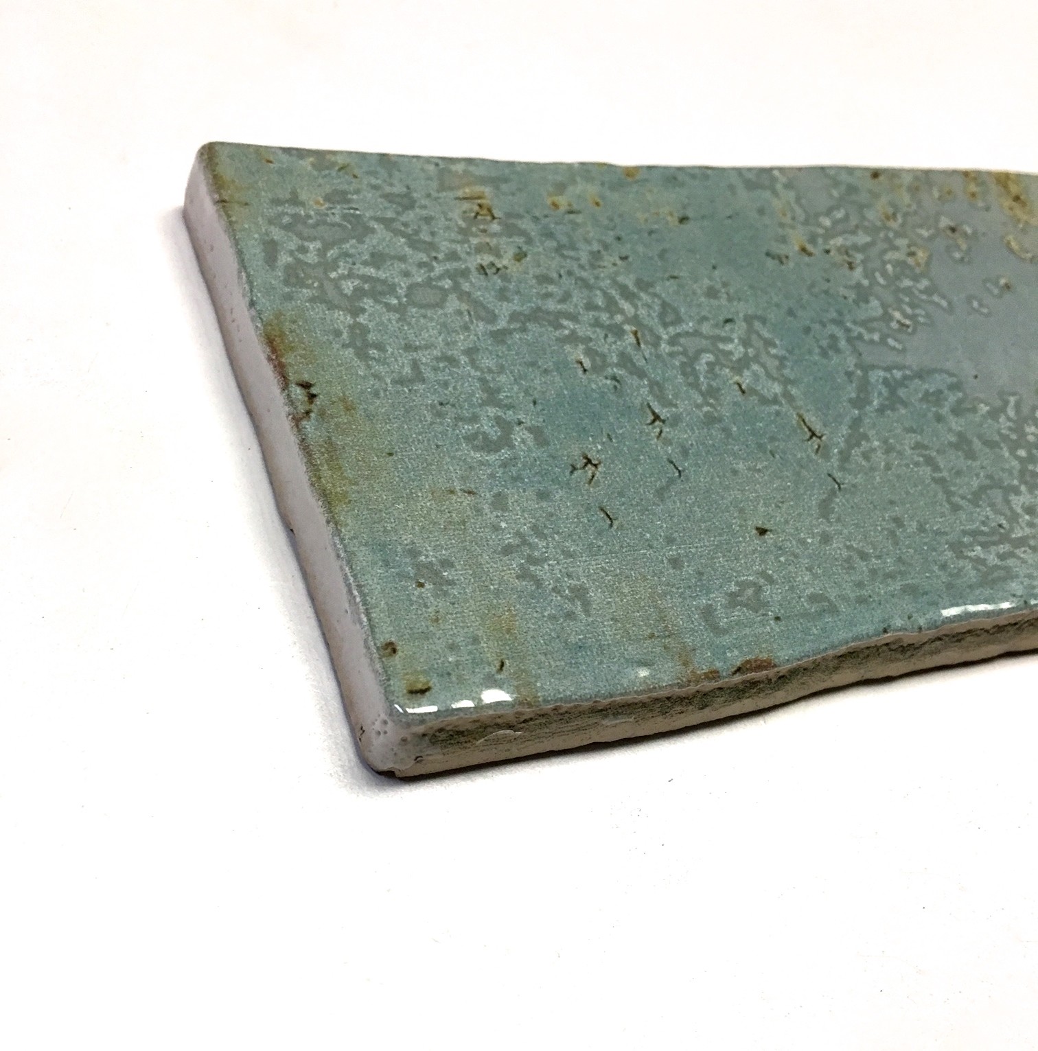 3×12 Palermo Collection Aqua Glazed Ceramic Wall Tile Backsplash Decor Bath