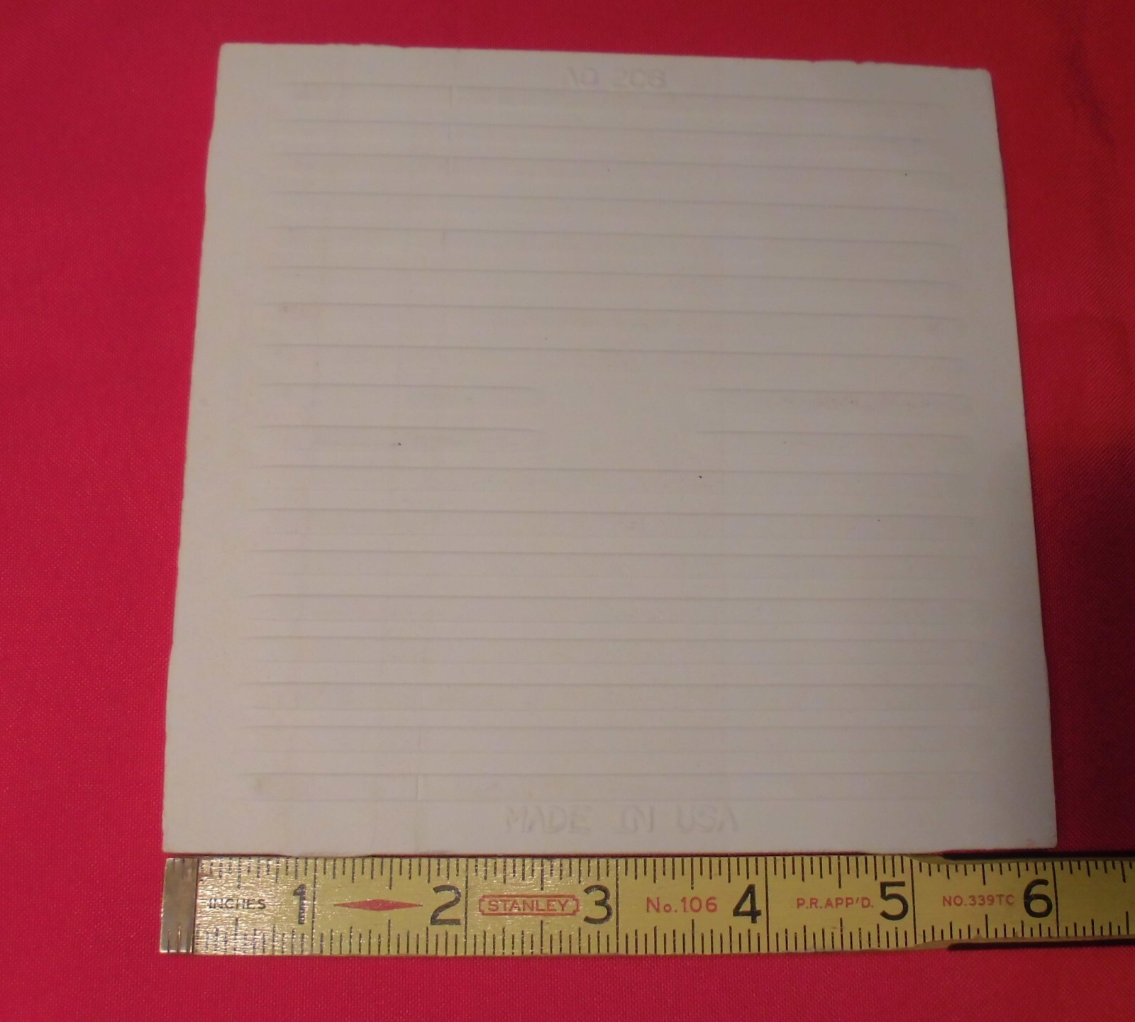 1 pc. 6″ X 6″ Matte Ceramic Tiles *Sterling Silver Gray* American Olean, NEW