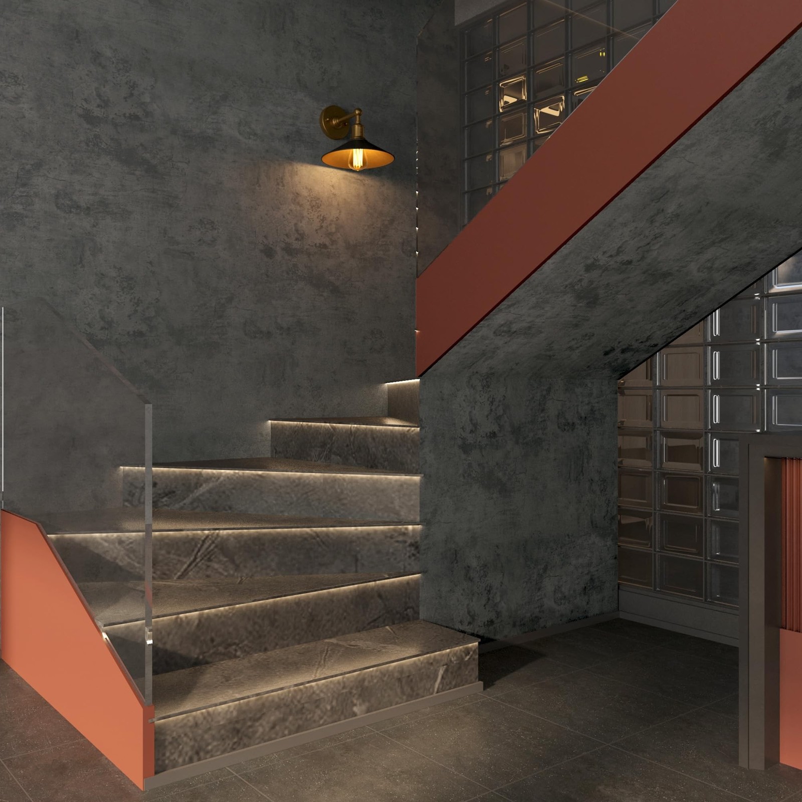 BAYYA Concrete Wallpaper Roll Peel Stick countertops Grey Textured Thick Cont…
