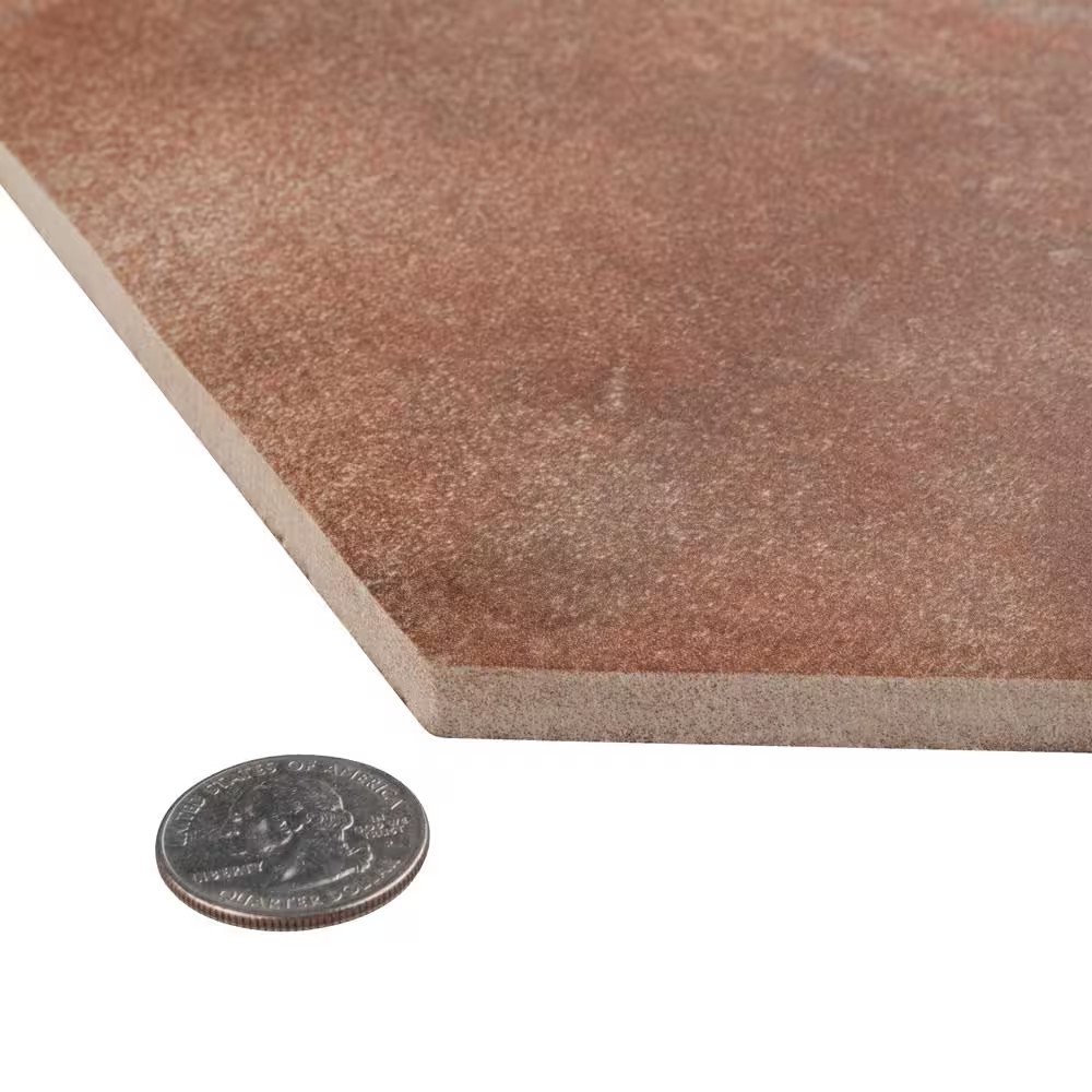 Americana Boston Hex North 14-1/8 In. X 16-1/4 In. Porcelain Floor and Wall Tile
