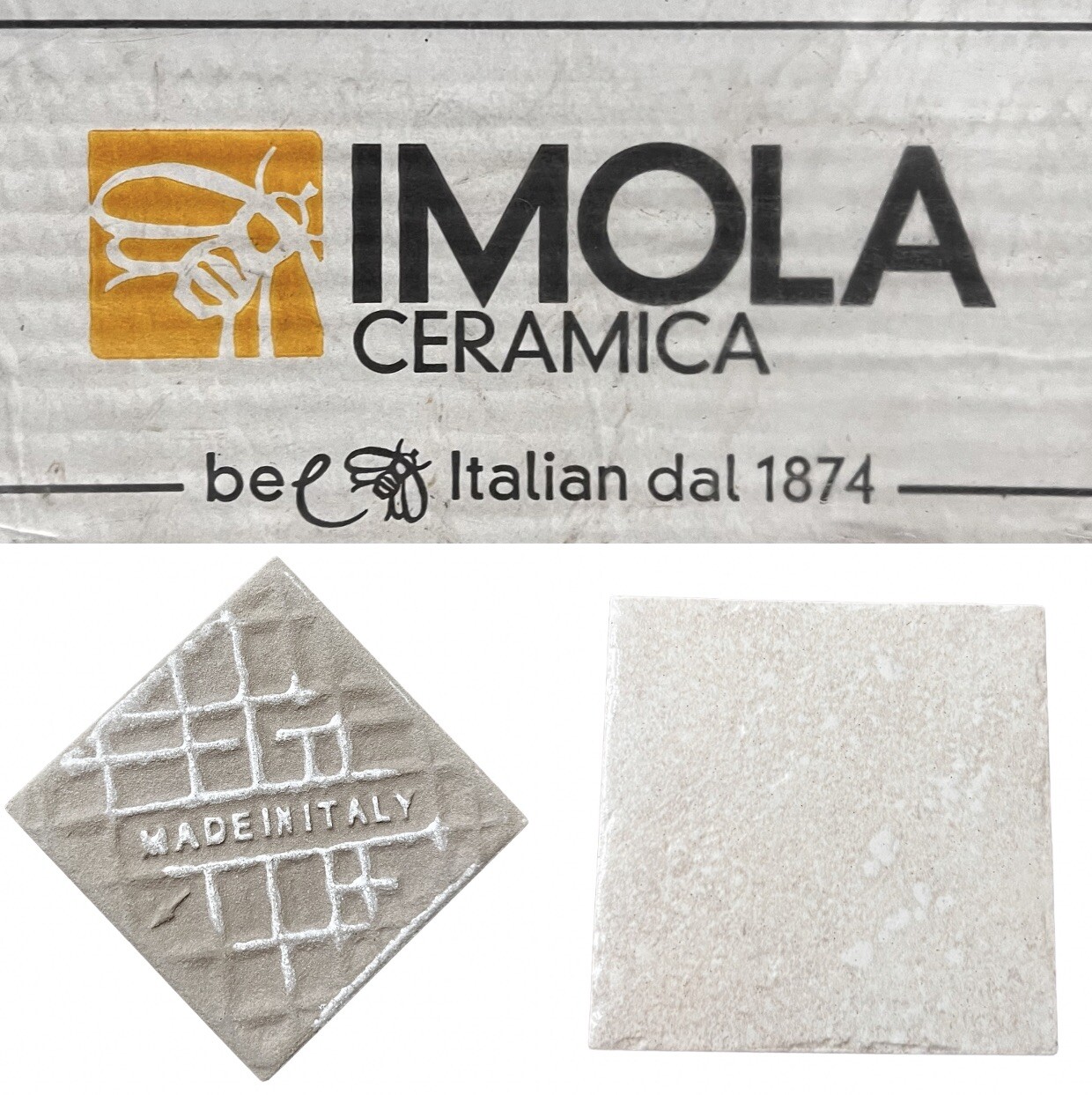 FULL CASE OF 100 Tiles! Imola Ceramica Porcelain Tile Italian 037460 Velia Beige