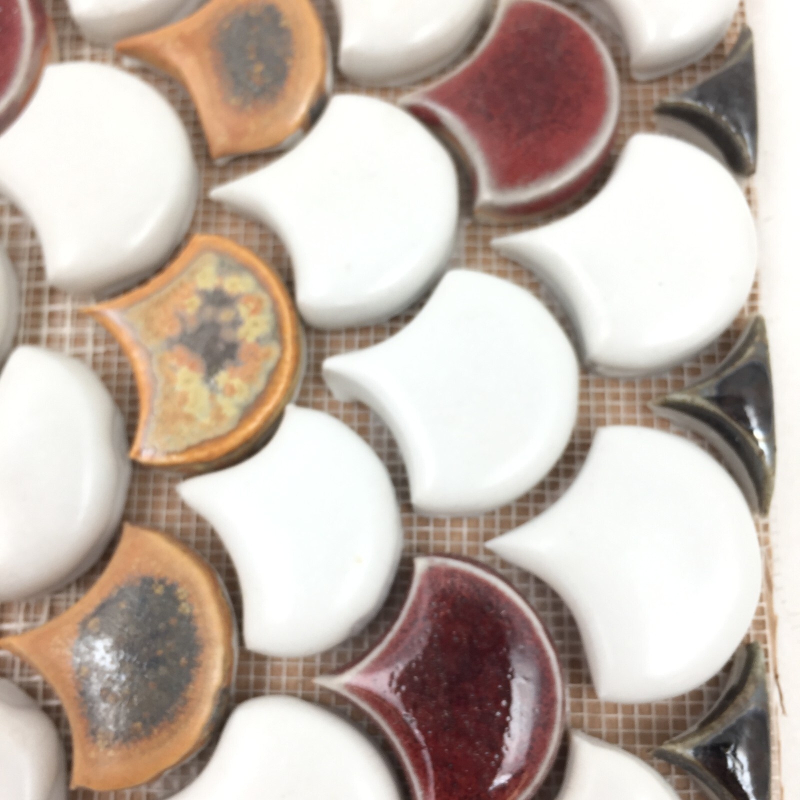 Handmade Ceramic Tile Mosaic Feature Panel Ready To Install 5.75″ x 5.75″ x 3/8″