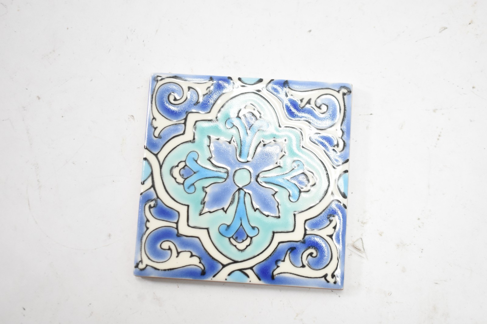 10 Doremail Decorative Hand Printed Ceramic Tiles 4″x4″ Replacement Home Decor