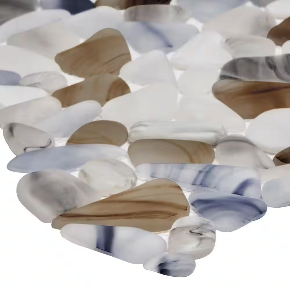 Hydra Frosted Seaglass 11.81 X 11.81 Glass Mosaic (0.97 Sq. Ft. per Sheet)