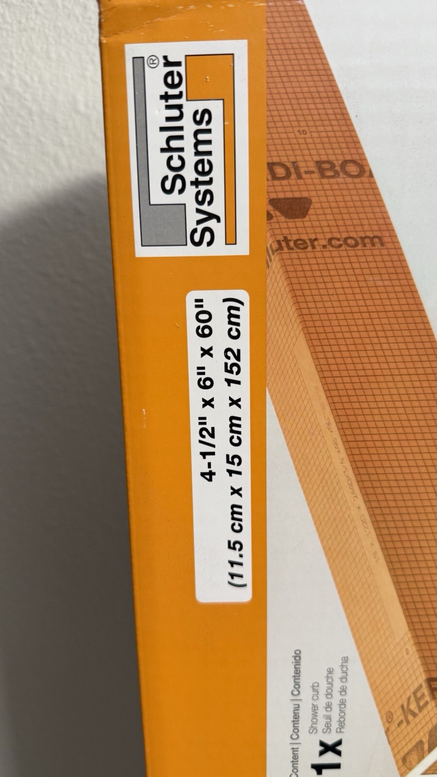 Schluter Systems Kerdi-Board-SC 60-in x 6-in x 4-1/2-in (KBSC1151501524)