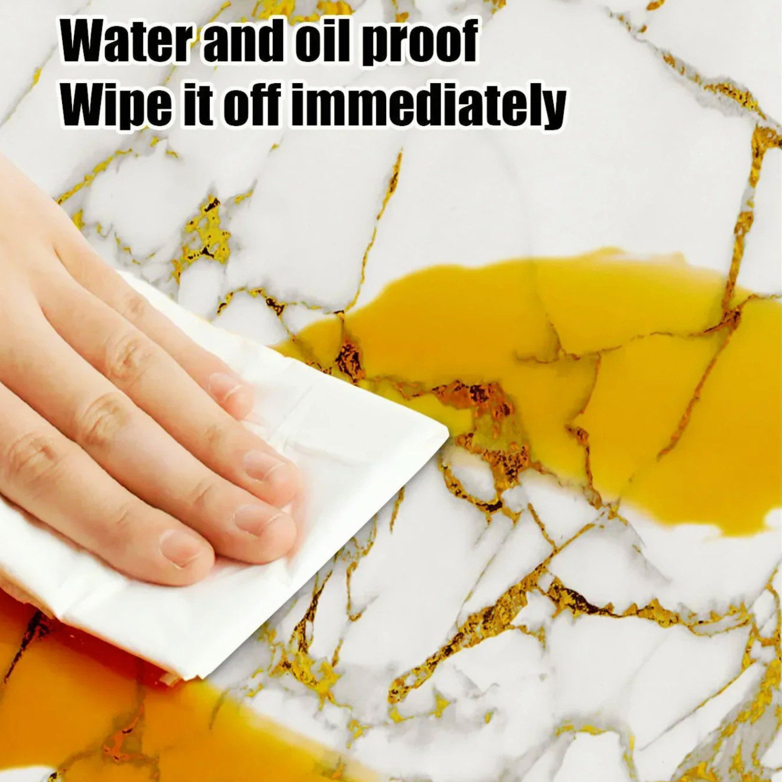20Pcs Peel and Stick Marble Floor Wall Panels PVC Tiles Sticker US