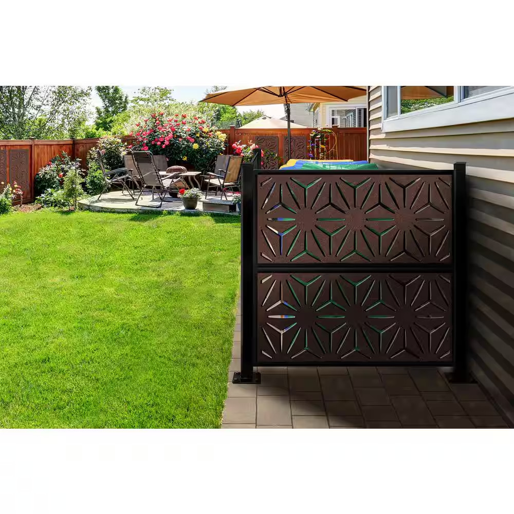 5/16 In. X 24 In. X 48 In. Star Anais Modular Hardwood Composite Decorative Fenc