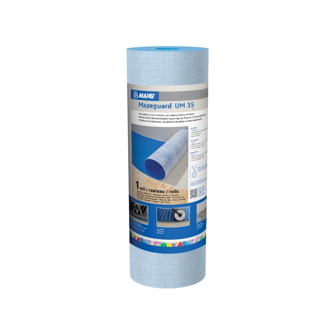 Mapei Mapeguard UM 35 Uncoupling Waterproofing Floor Membrane 323 Sq Ft Roll