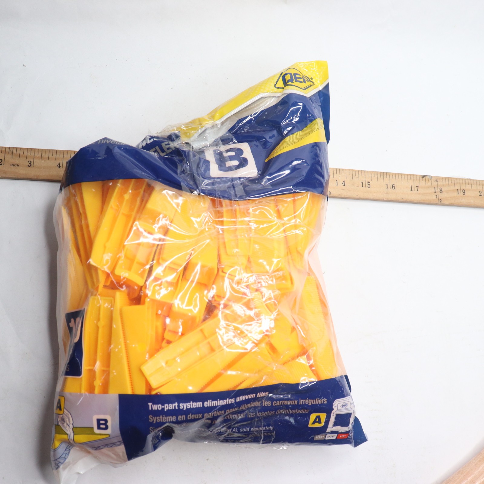 QEP Xtreme Yellow Wedge, Part B of Two-Part Tile Leveling System 100-Pack