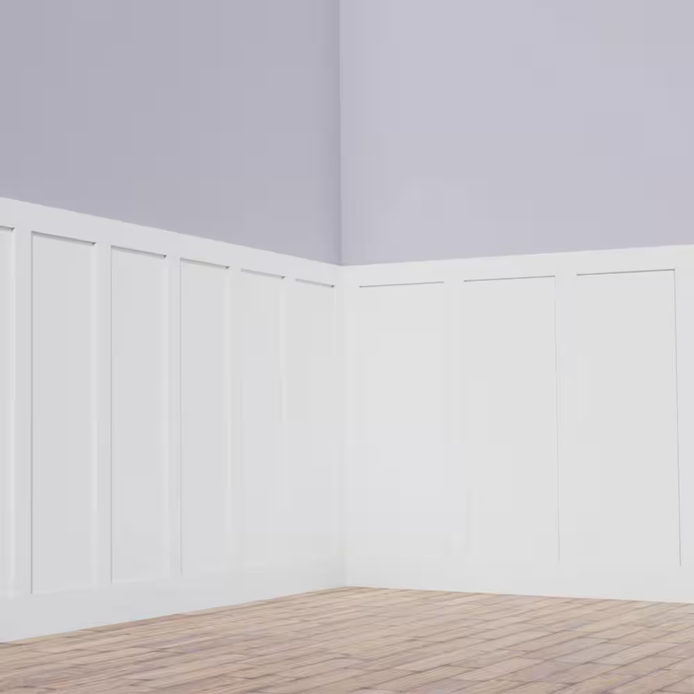 56 In. X 5/8 In. X 96 In. Expanded Cellular PVC Classic Shaker Moulding Kit (For