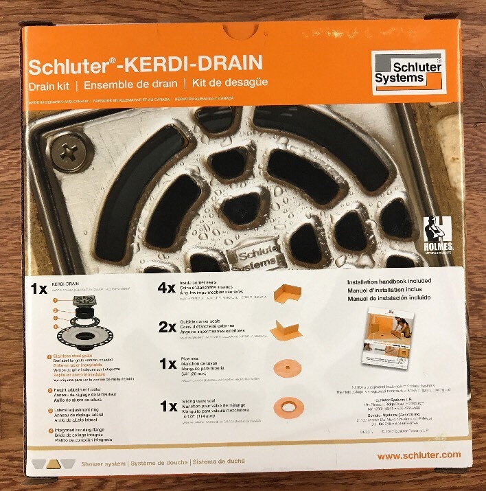 Schluter Kerdi Shower Drain Kit Oil-Rubbed Bronze PVC