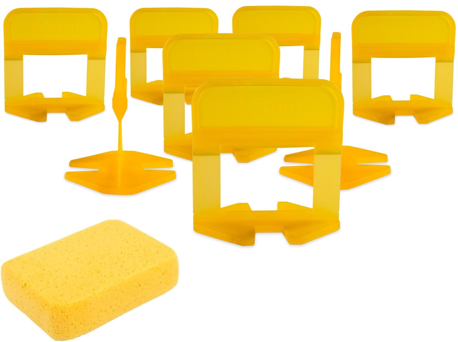 Tile Leveling System – ULTRA-THIN 0.5mm (1/51 Inch) – 2000 Tile Spacers – wit…