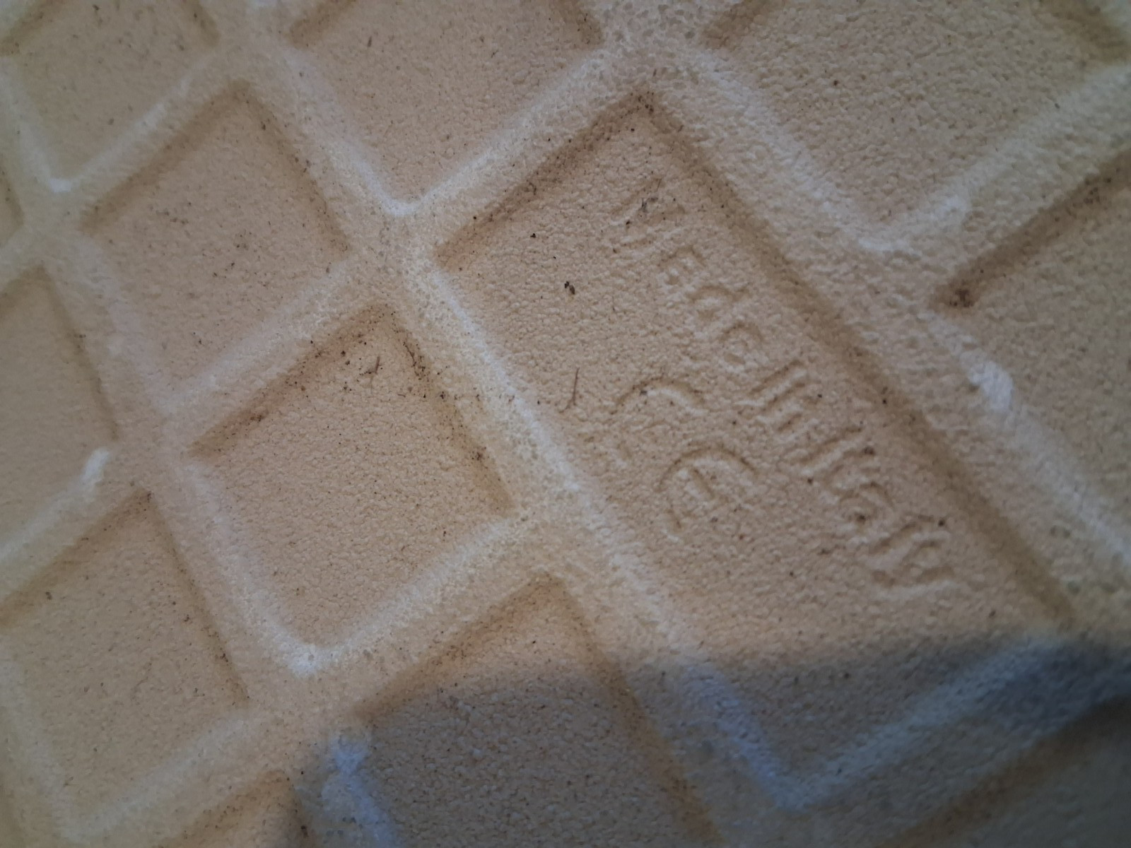 (TWO) 12″ x 6.5″ CREAM PORCELAIN RECTANGULAR FLOOR TILE .25″ THICK MADE IN ITALY
