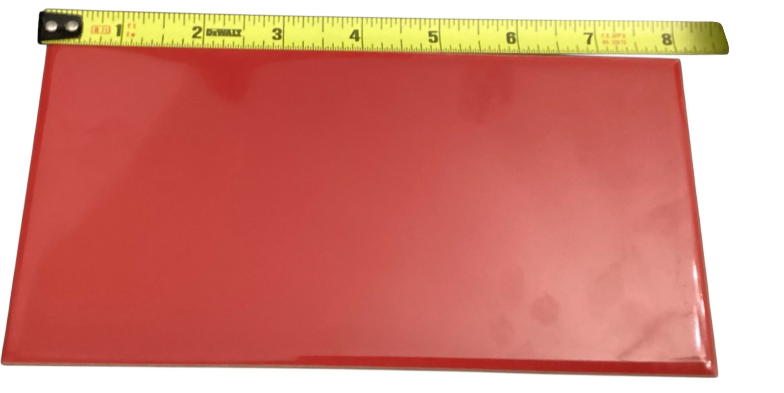 Vtg Bold Red Gloss Ceramic Subway Tile – 4 x 8″ For Restoration and/or Projects!
