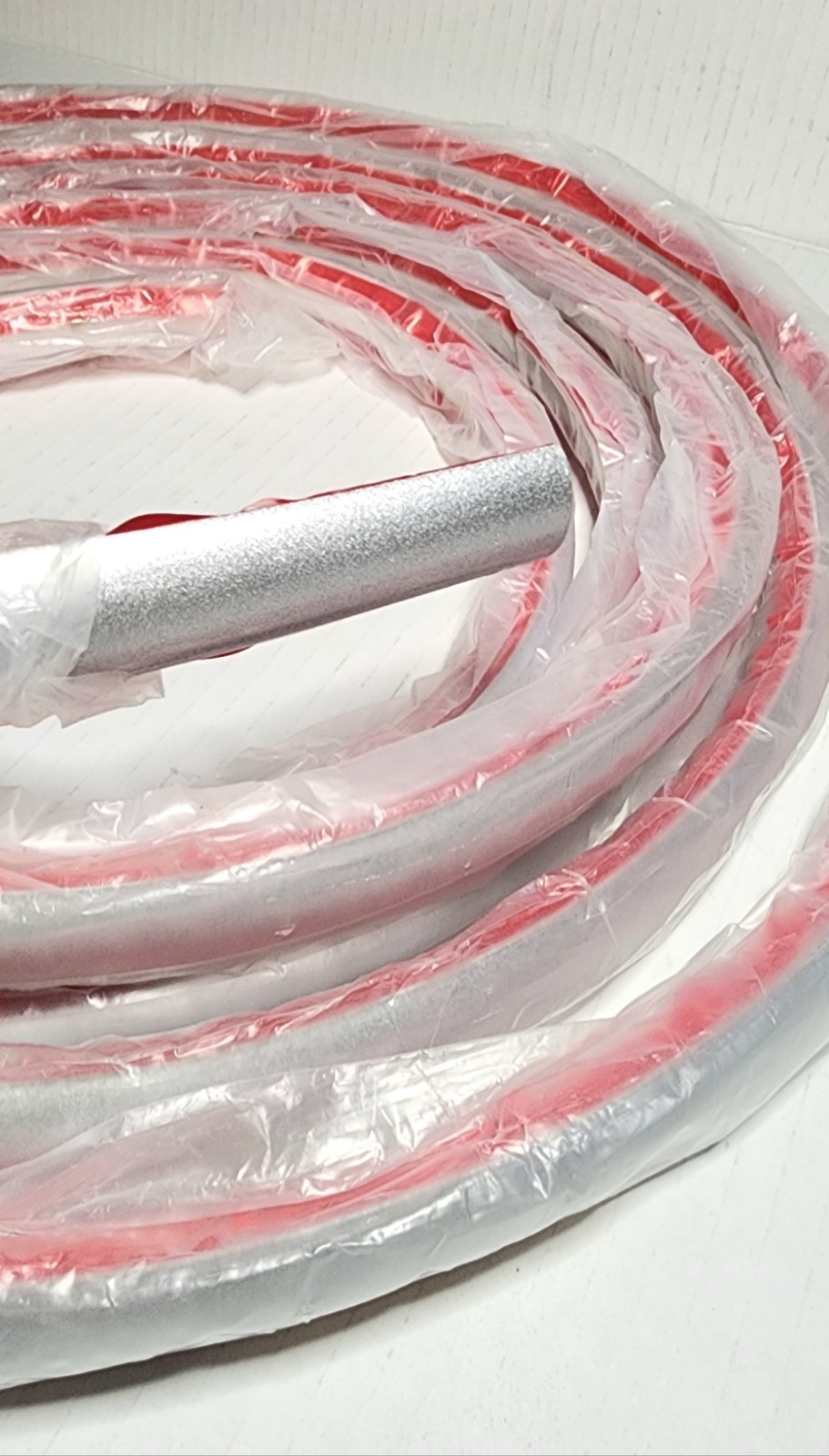16Ft Silver Flexible Quarter Round Molding with Adhesive Corner Molding Trim