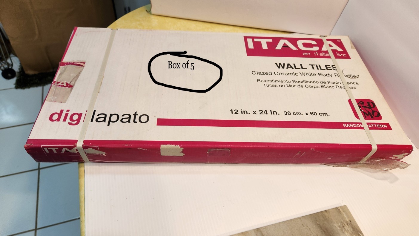 ITACA Italian Tiles(Box of 5)-12x24x0.39@9.68sqftGlazed Ceramic Wl/Flr Carvan-Dk