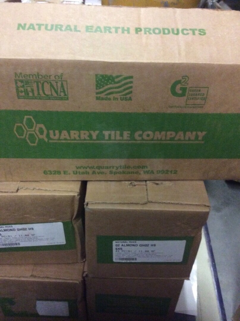 Quarry Tile Company Natural Hues 02 Almond QH02 H9 6X6 44 tiles