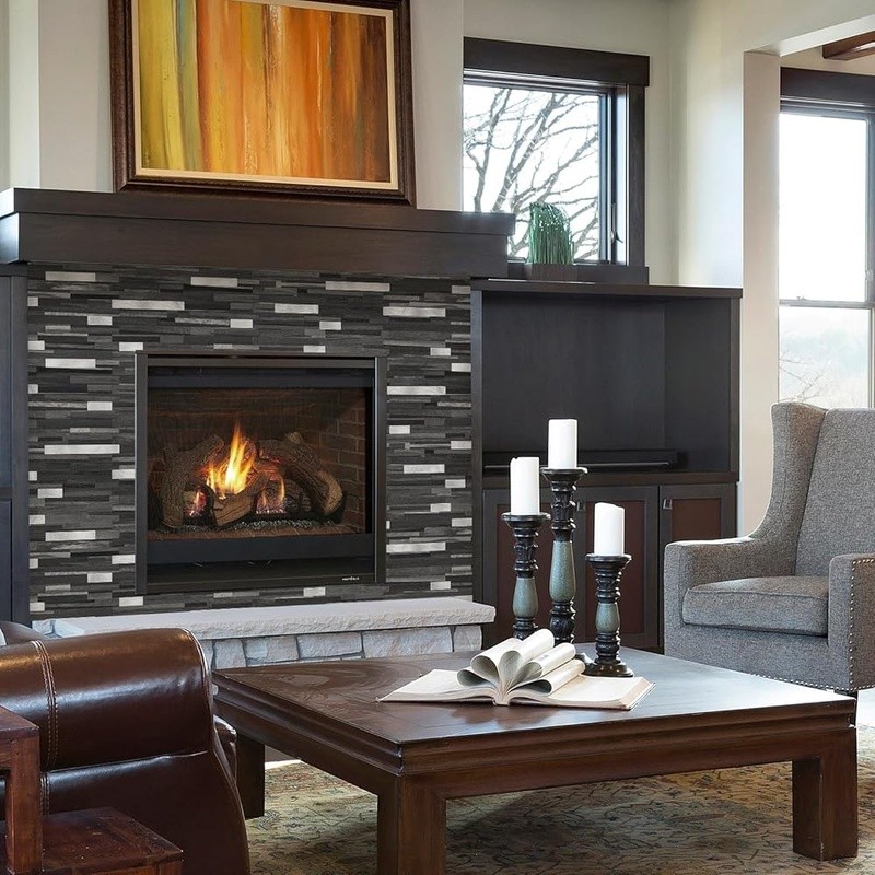 Peel & Stick Tile Waterproof Marble Texture DIY Backsplash Kitchen Wall Upgrade