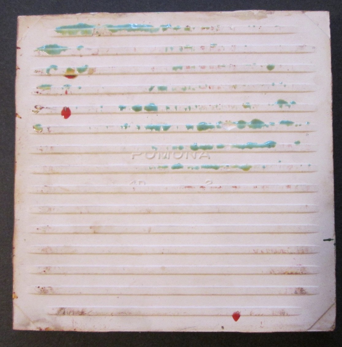 Ceramic Art Tile “BURY MY HEART AT WOUNDED KNEE” Folk Art ~ Hand Painted