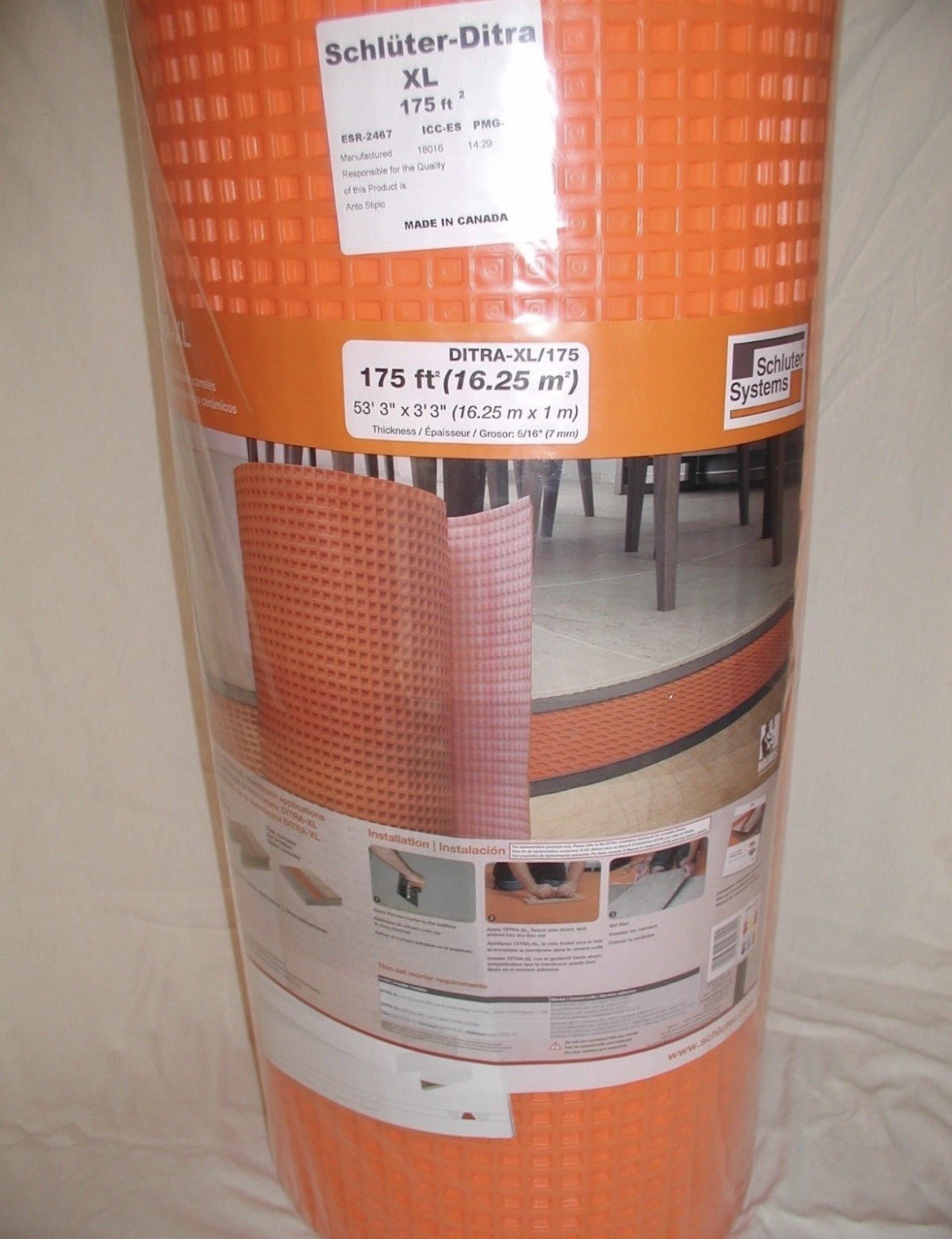 Schluter Ditra XL Uncoupling Membrane 15 sf Roll