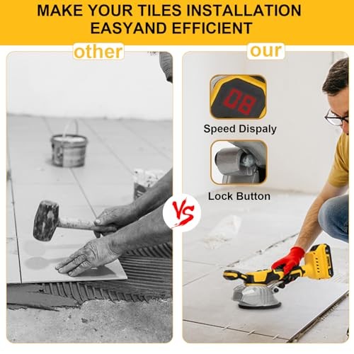 Tile vibration tool for Dewalt 20V Battery, tile vibration leveling machine with