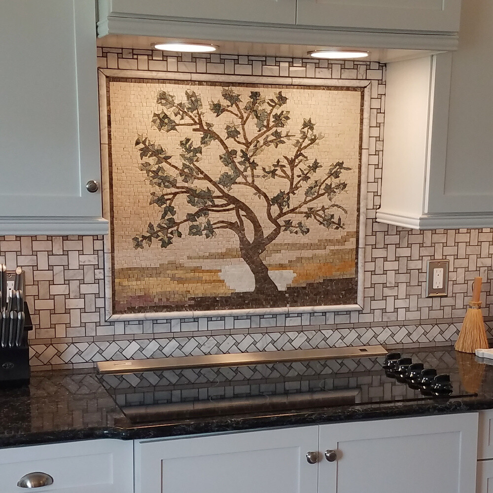 C653XH Carrara White Marble 1×2 Basketweave Mosaic Tile Gray Dots Honed