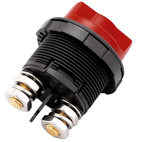 Mini Battery Switch Disconnect for Marine Boat Car Off-Road Panel Mount-100A