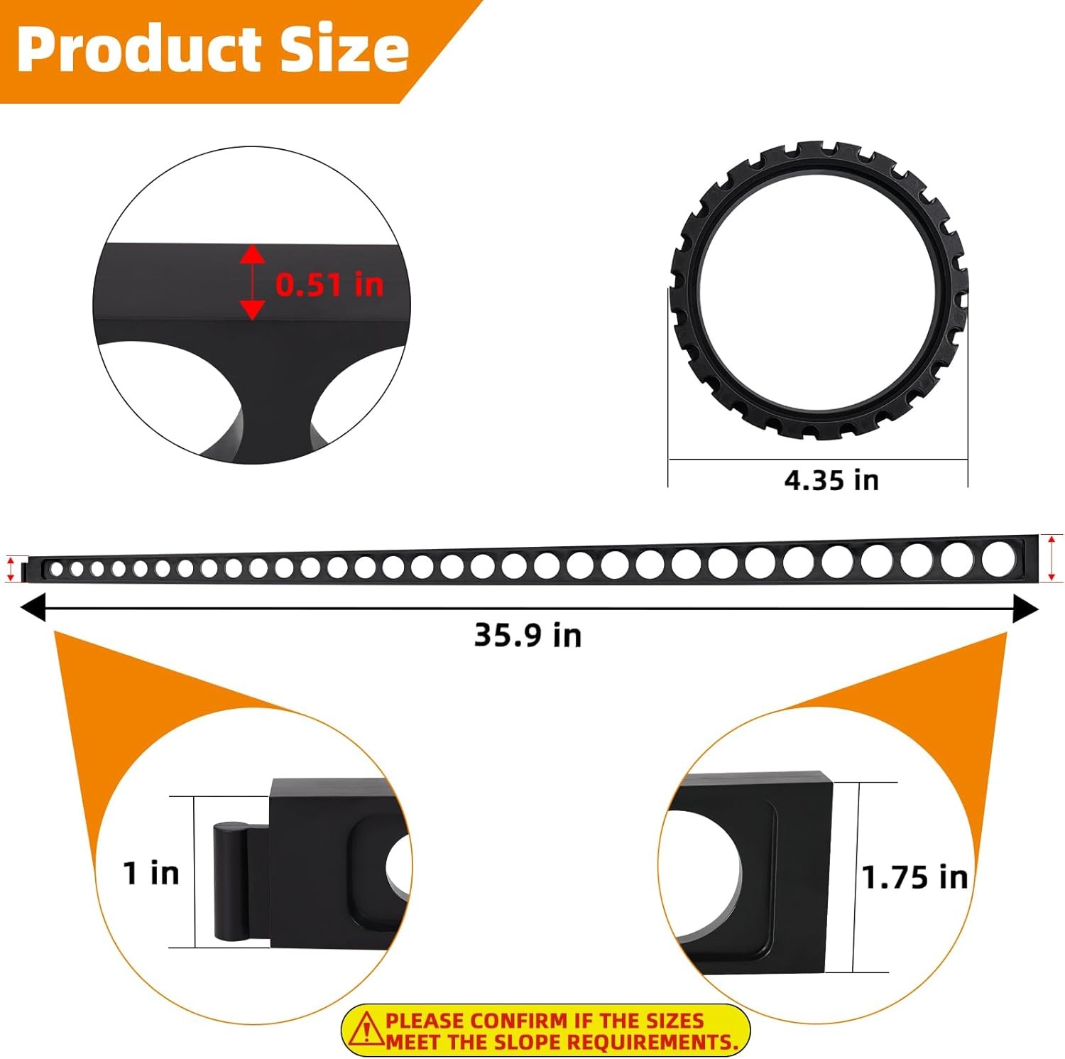 Shower Pitch Kit for Quick Install Sloped Pan Slope Kit for Floor Mortar Bed