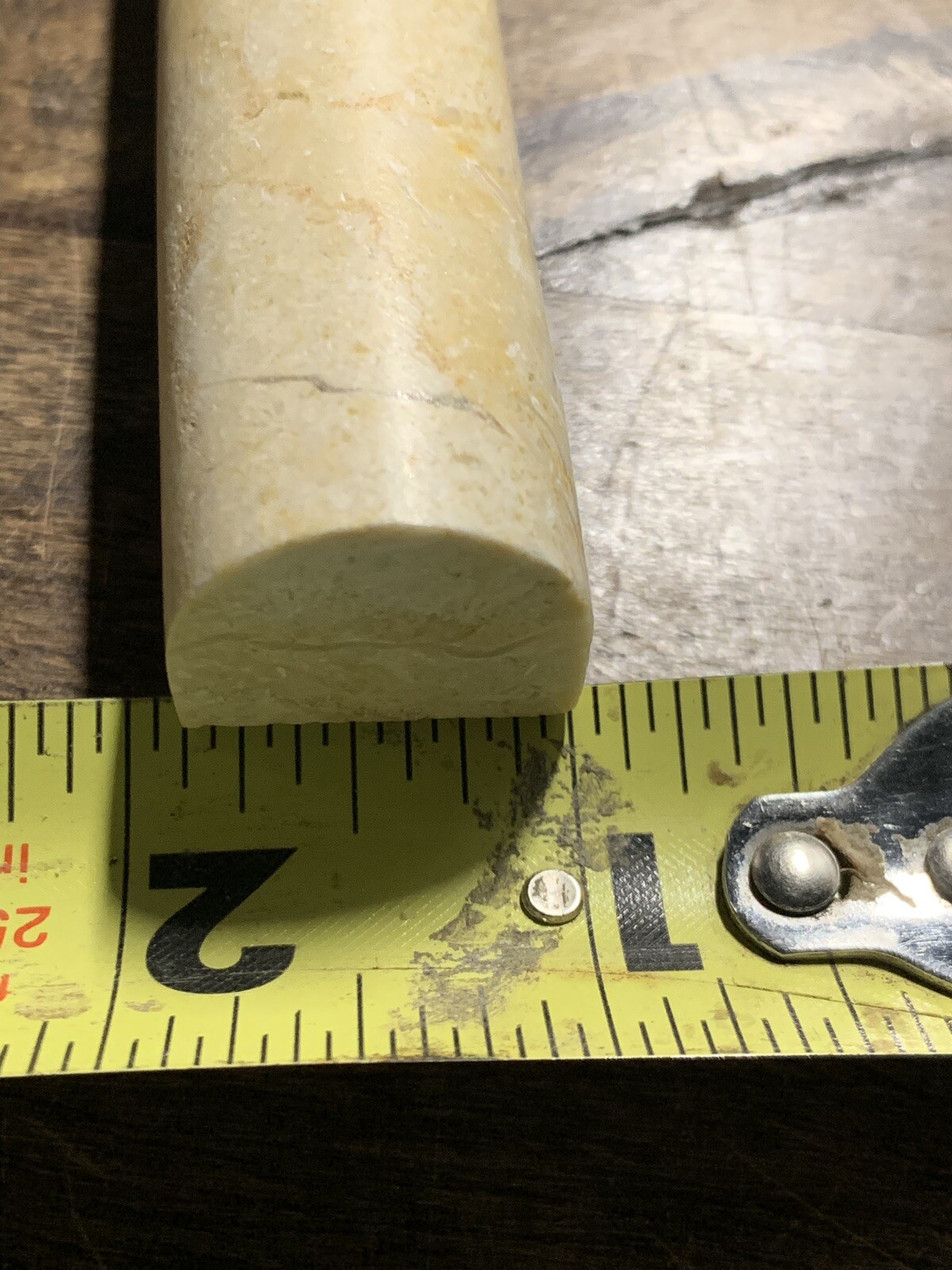 3/4″ X 12″ Jerusalem Stone Travertine Bullnose Pencil Profile Molding Wall Tile