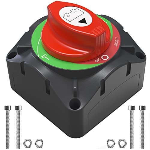 High Current Battery Disconnect Switch ，12-48V High 1-2-Both-Off Switch 600A