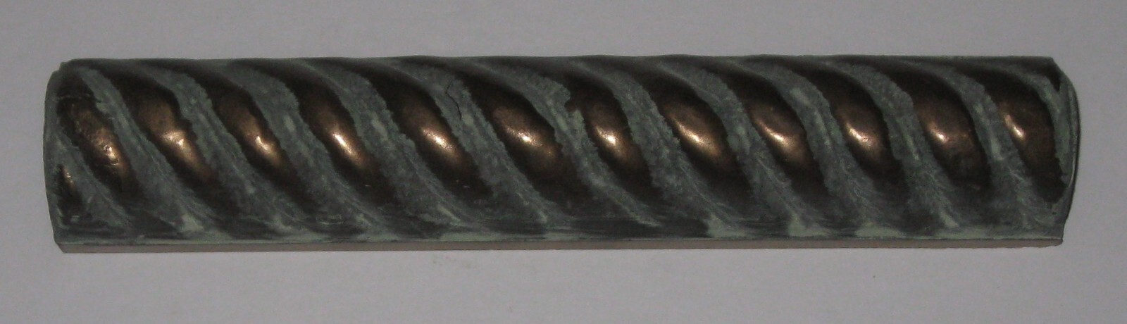 1.5″ x 7.5″ Aurora Metals Verdigris Europa Liner Resin Accent Wall Tile – 7 pcs