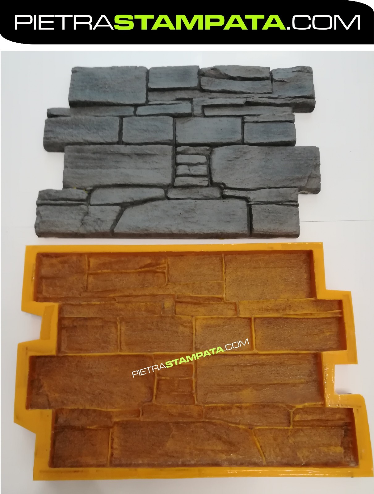 Mold Fake Stone Reconstructed Coating Chalk Cement Rubber Cast Polyurethane