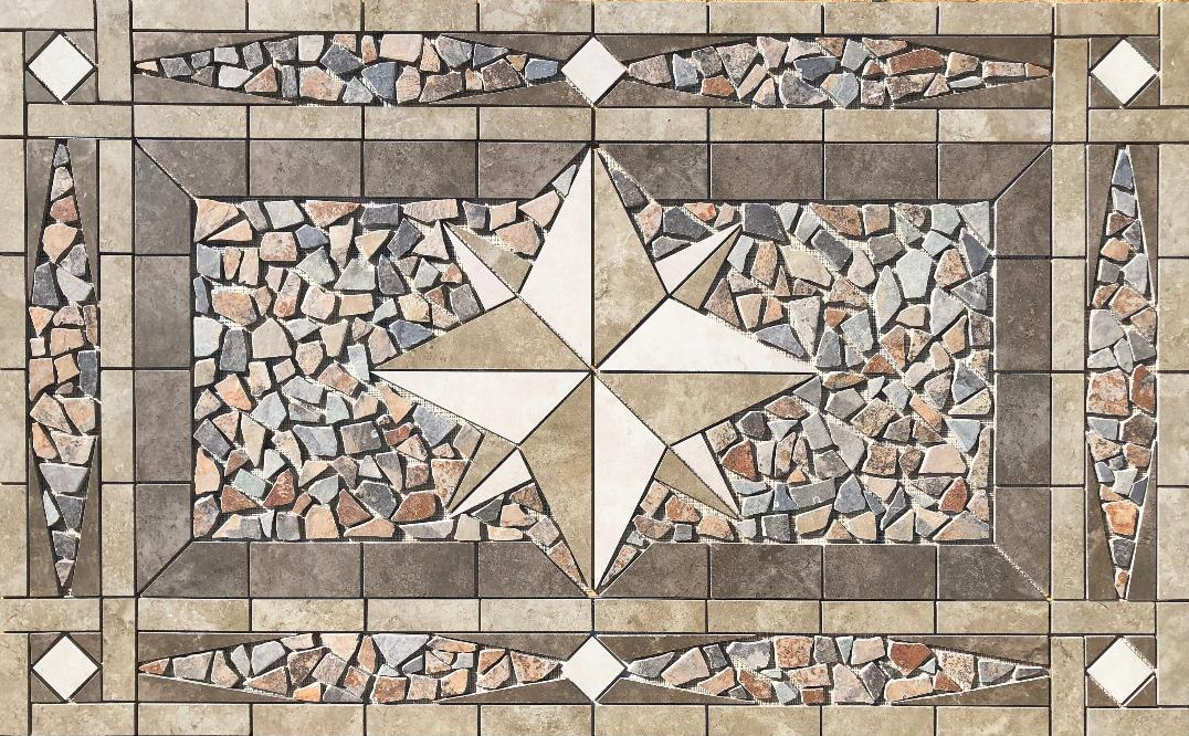 58 1/4″ x 36″ Tile Medallion Deco – Daltile Affinity tile series