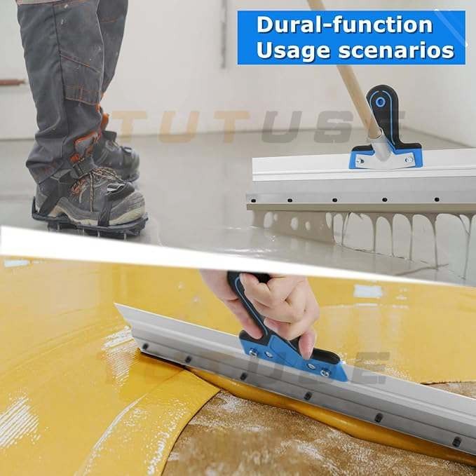 Self-Levelling Cement Tool Kit,Epoxy Floor Paint Tool,Stainless Steel Scraper