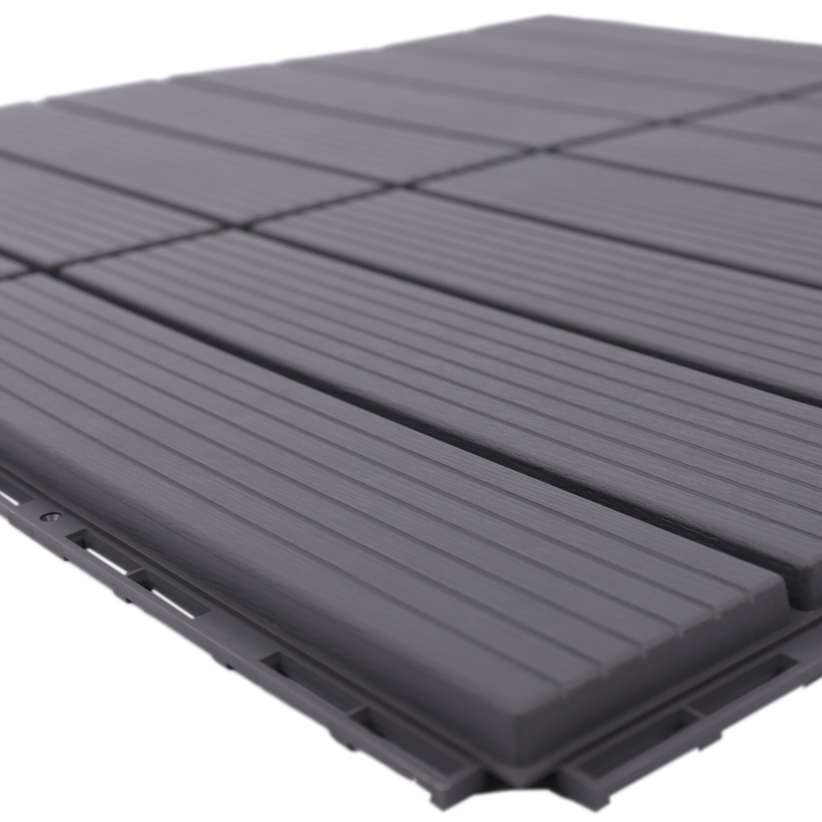 22 Pack Plastic Interlocking Deck Tiles Patio Deck Tiles 12″X12″ Waterproof PP