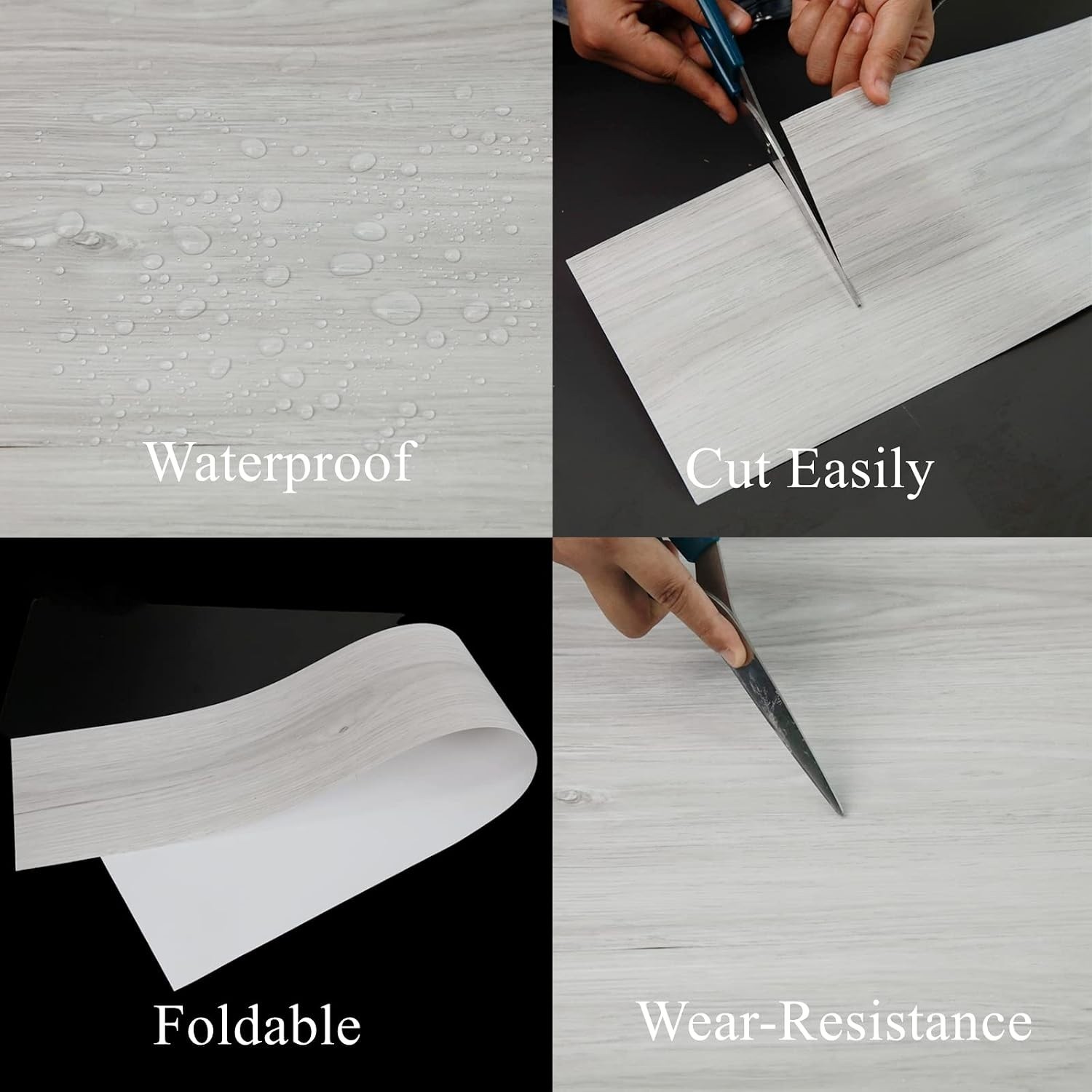 Durable Waterproof Peel and Stick Floor Tiles – Natural Wood Look for DIY Bliss
