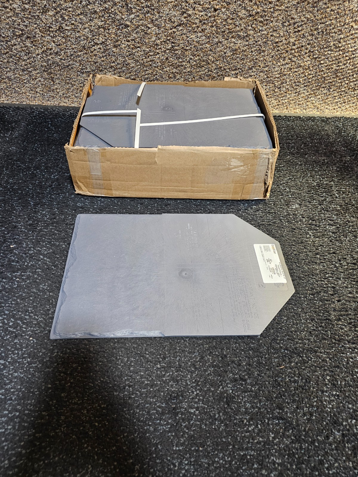 (QTY 25) EcoStar 45569 Majestic Slate Traditional Federal Gray 12″