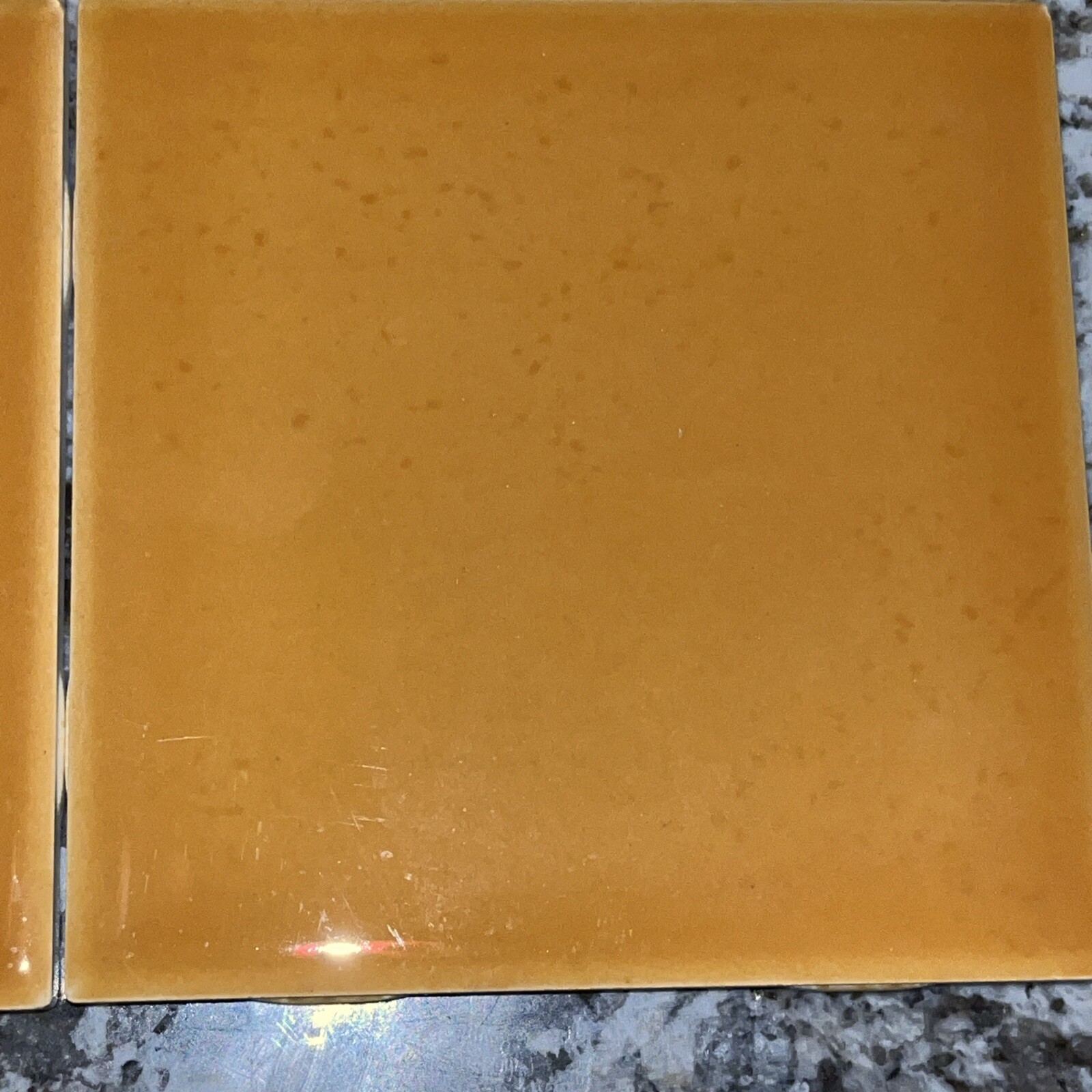 6 pcs. Mustard Seed KK04 Ceramic Tiles Daltile 4-1/4″ New Free Shipping USA
