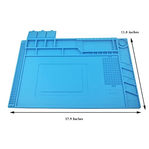 Heat Insulation Silicone Repair Mat with Scale Ruler and Screw Position for