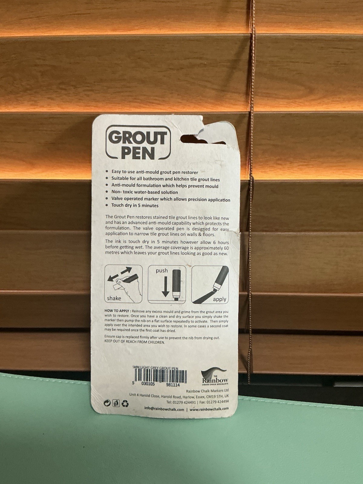 NEW/SEALED RAINBOW GROUT RESTORER PEN 7ml 5mm