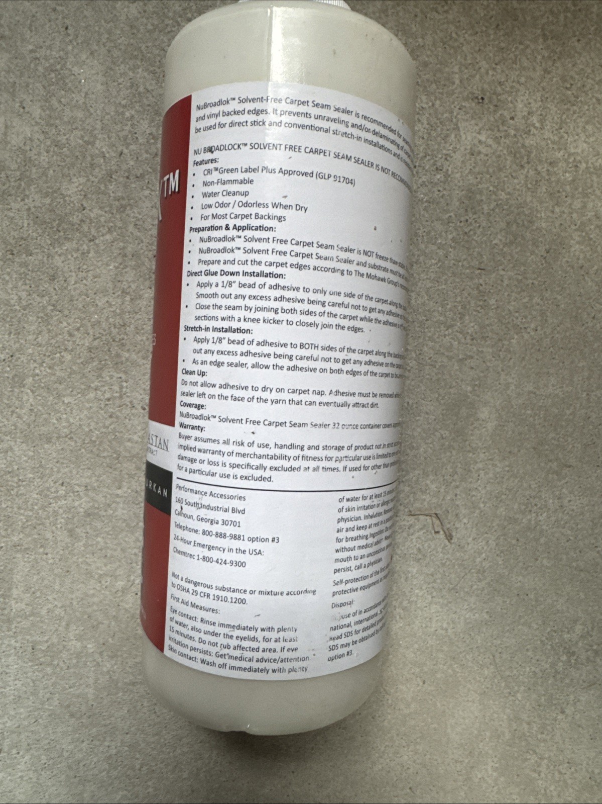 Mohawk Nubroadlok Carpet Seam Sealer