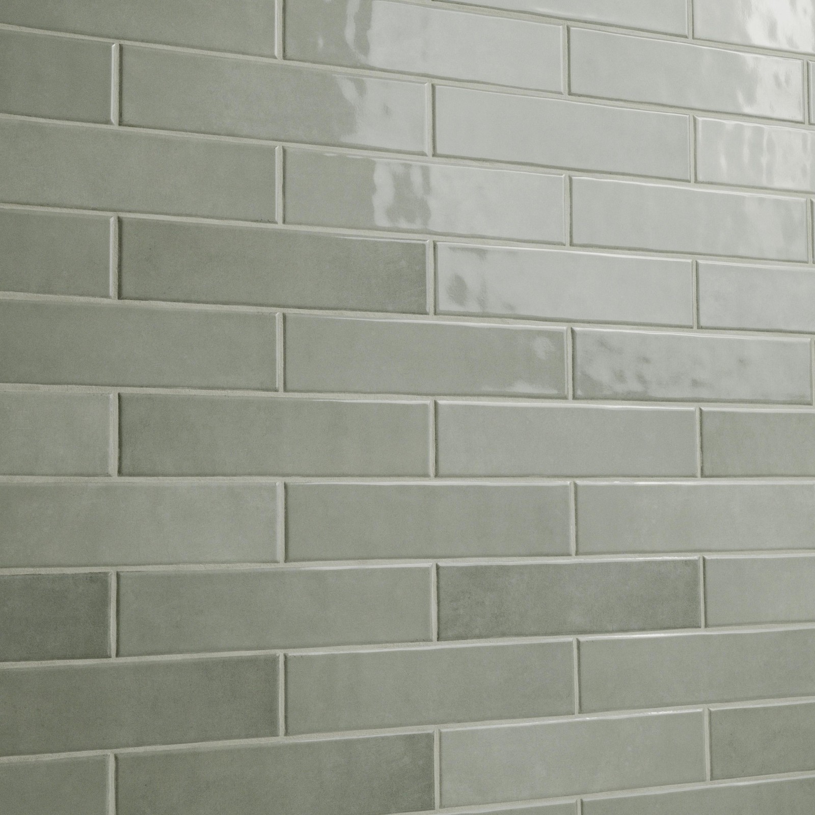 Ackland AKNPTHOK3X12G-CA Hoku – 3″ x 12″ Ceramic Rectangle Wall – Sage