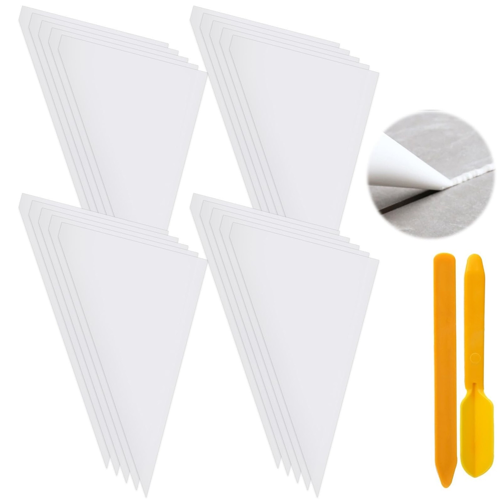 22 Pcs Tile Grout Masonry Mortar Bag with Tile Caulk Tool, 16″ x 12″ Heavy Du…