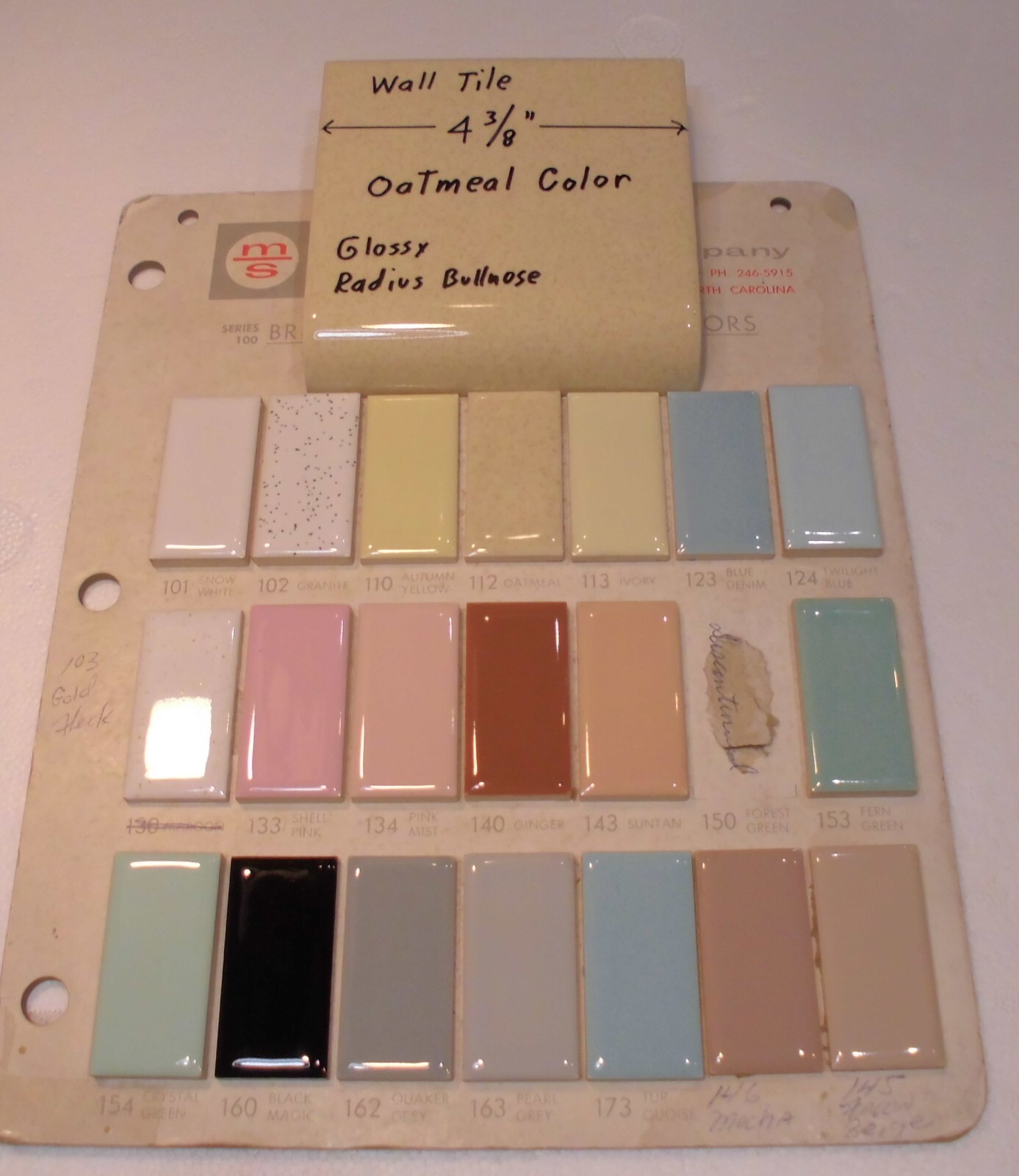 Oatmeal Color: Radius Bullnose Ceramic Tile 4-3/8″ Mid-State: Glossy, Mud Cap
