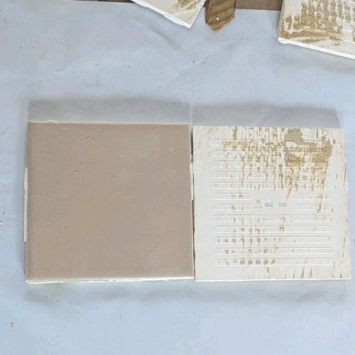 Vintage 4 1/4″ American Olean Tile Sandlewood / Suntan Light brown Reclaimed