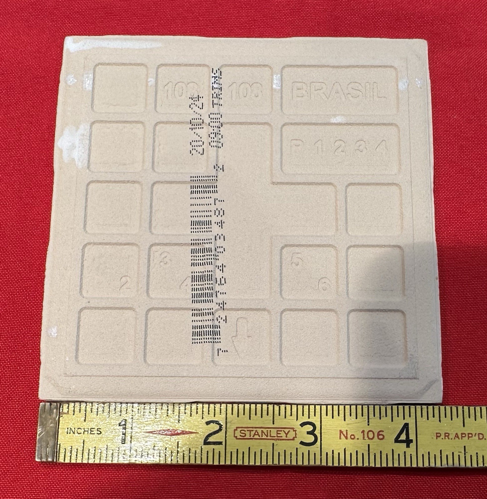 1 pc. White Ice: 4-1/4″ Matte Ceramic Tile by United States Tile Co. #U281, NEW