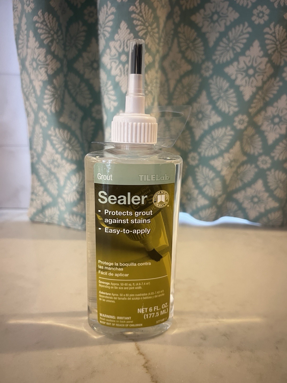 The Tilelab 6 Oz. Grout Sealer is a liquid penetrating sealer