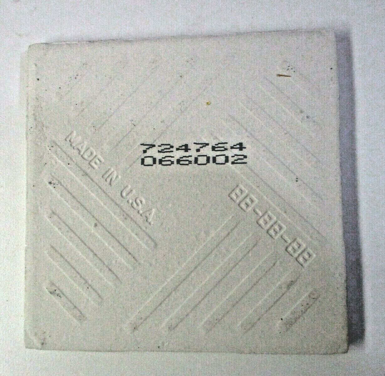 1 Wall Tile US Ceramic USA 724764 066002 Gloss 4-1/4″ Square Snow White Vintage
