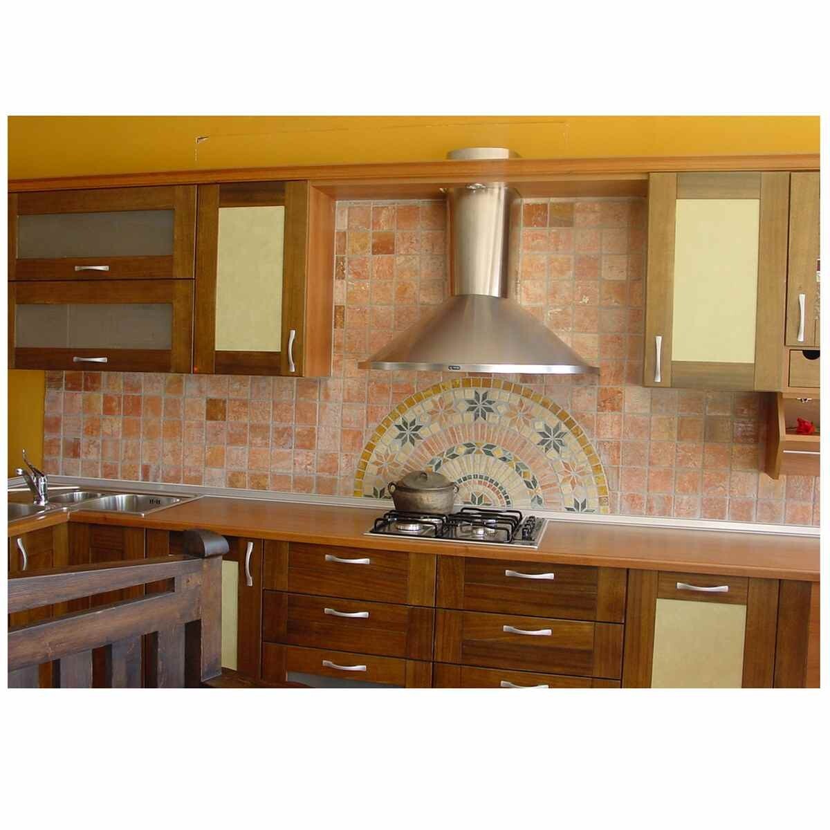 Natural Stone Tumbled Marble Netted Mosaic Floor Decor Medallion DIY Rosonen