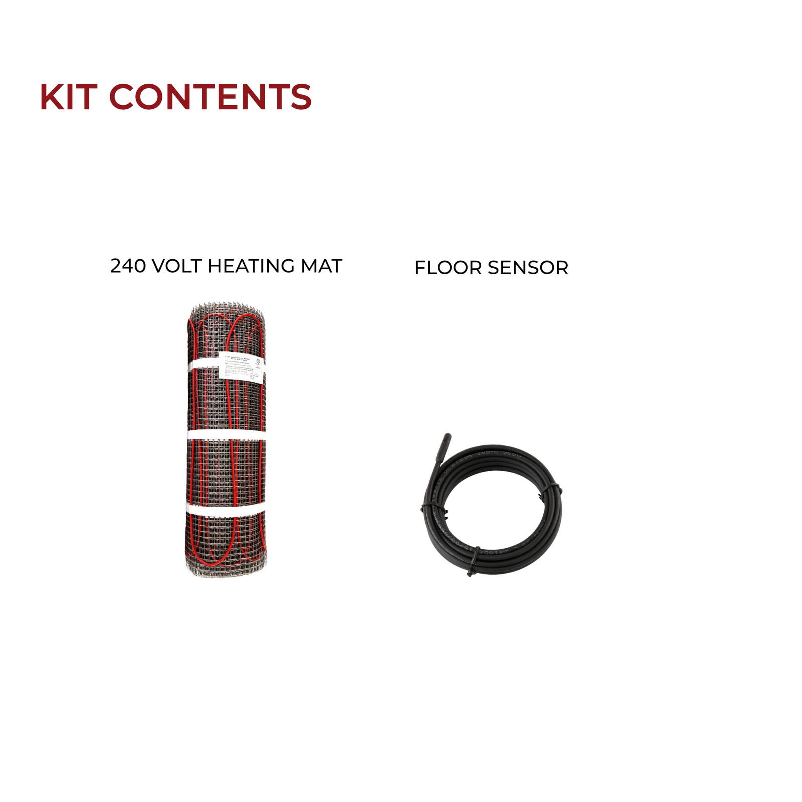LuxHeat Mat Kit 120v (10-150sqft) Electric Radiant Floor Heating System